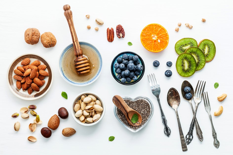 nutritious ingredients on table