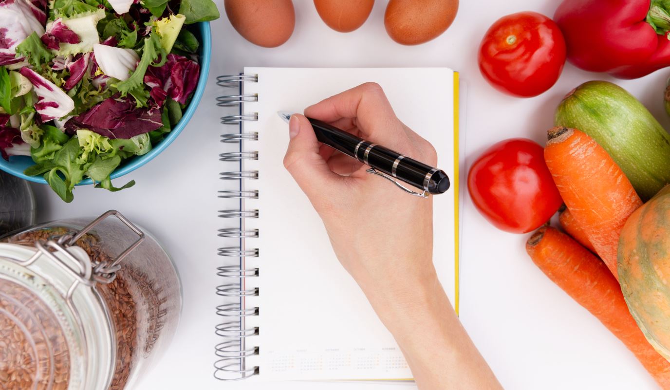 making notes for National Nutrition Month 