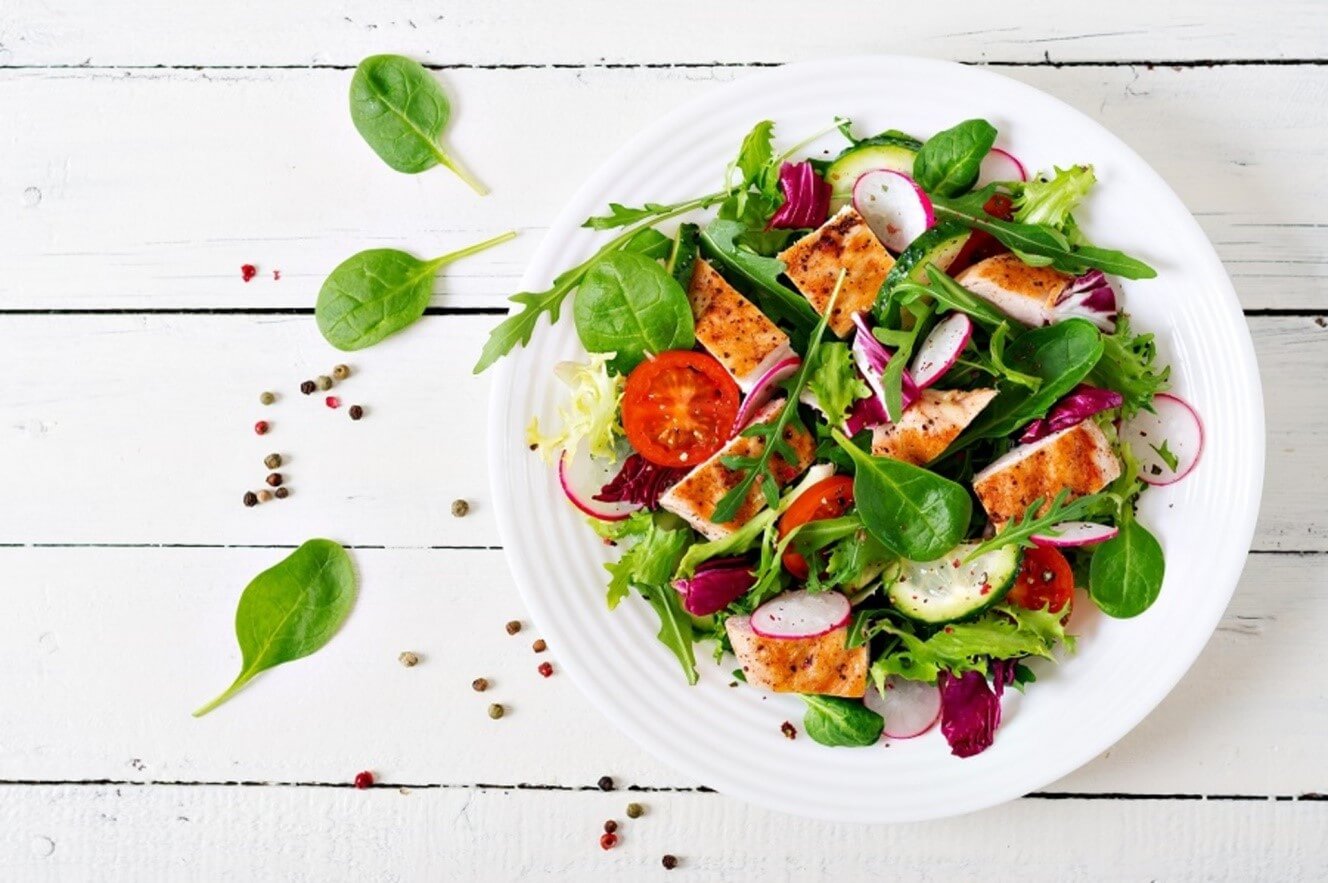 plate of salad