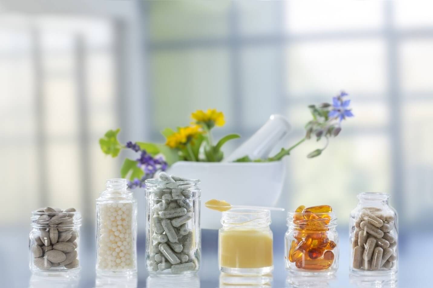 jars of supplements