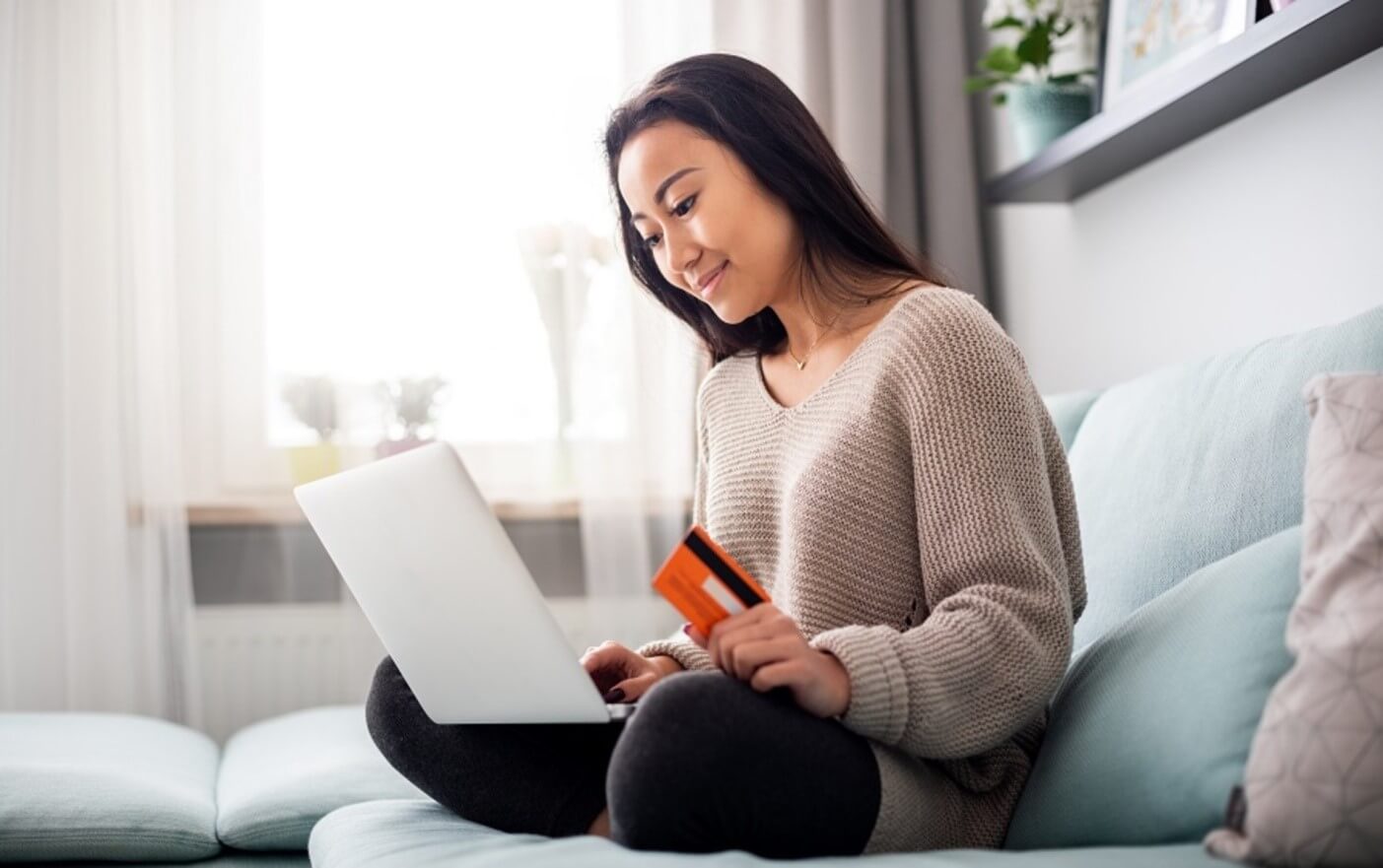 woman with laptop