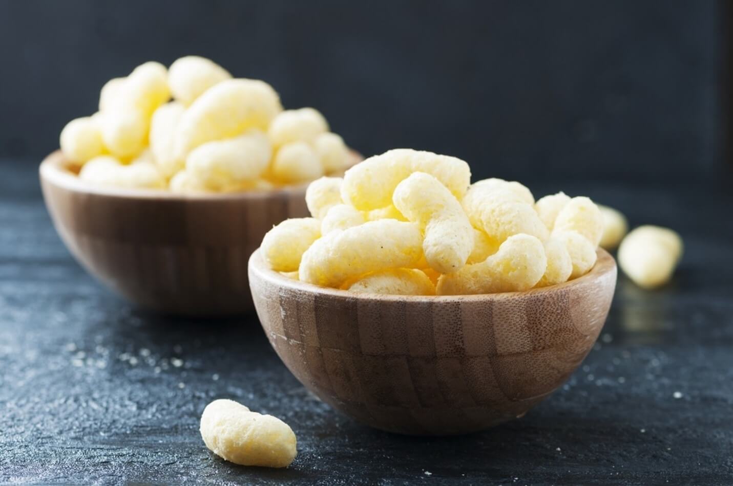 bowl of puff snacks