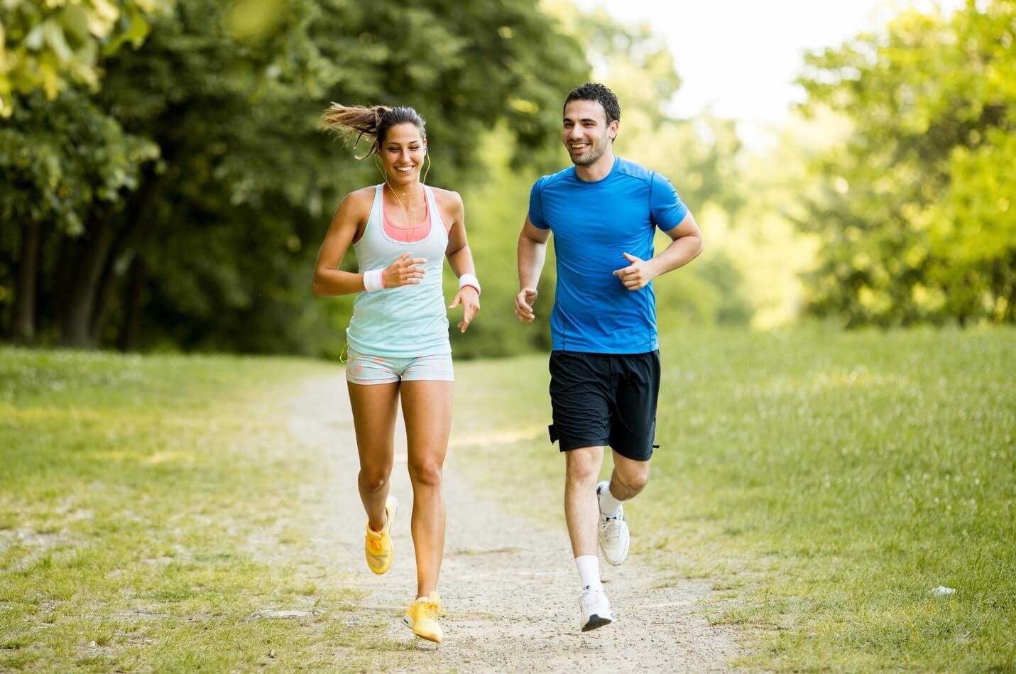 man doing running