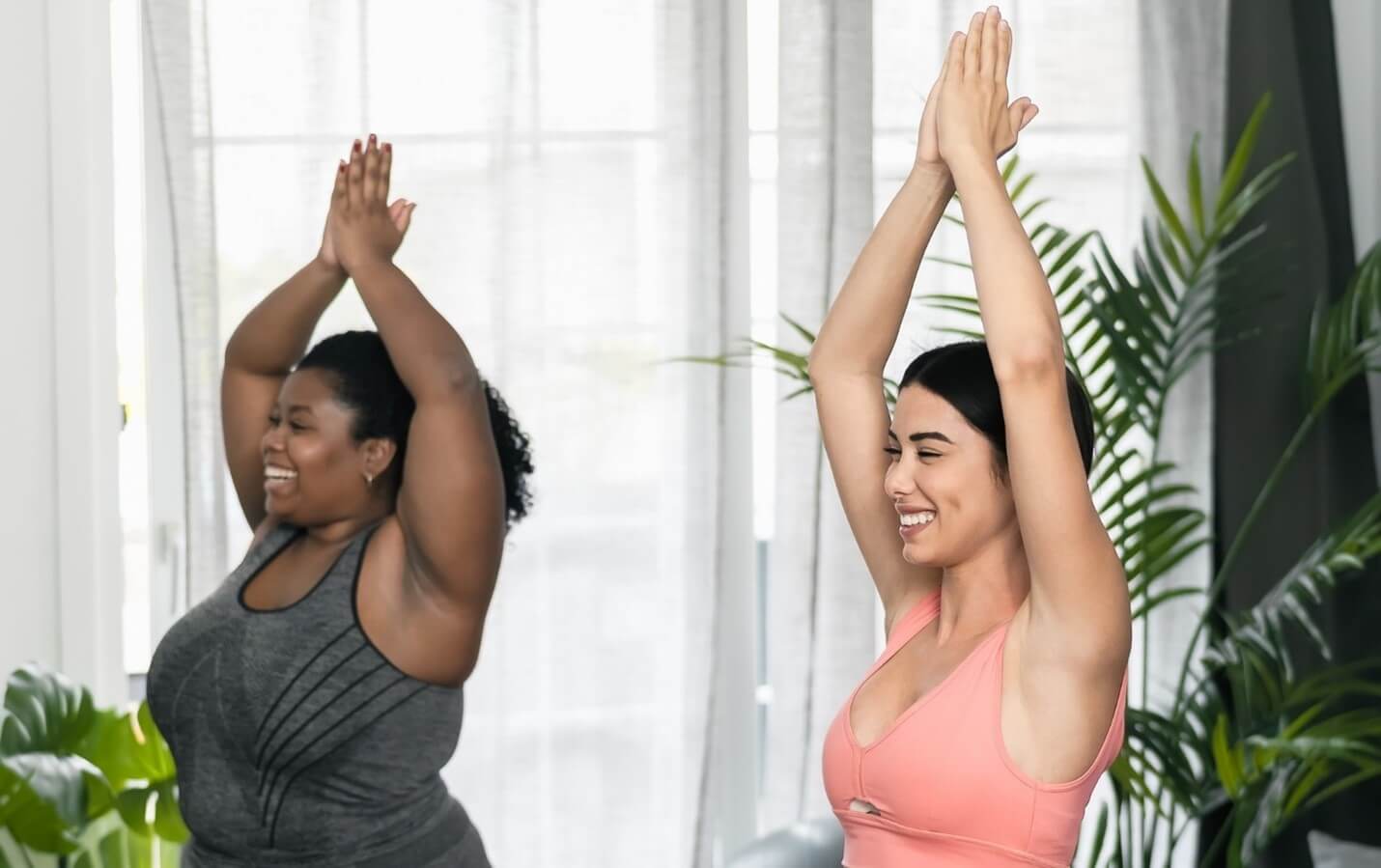 women doing yoga