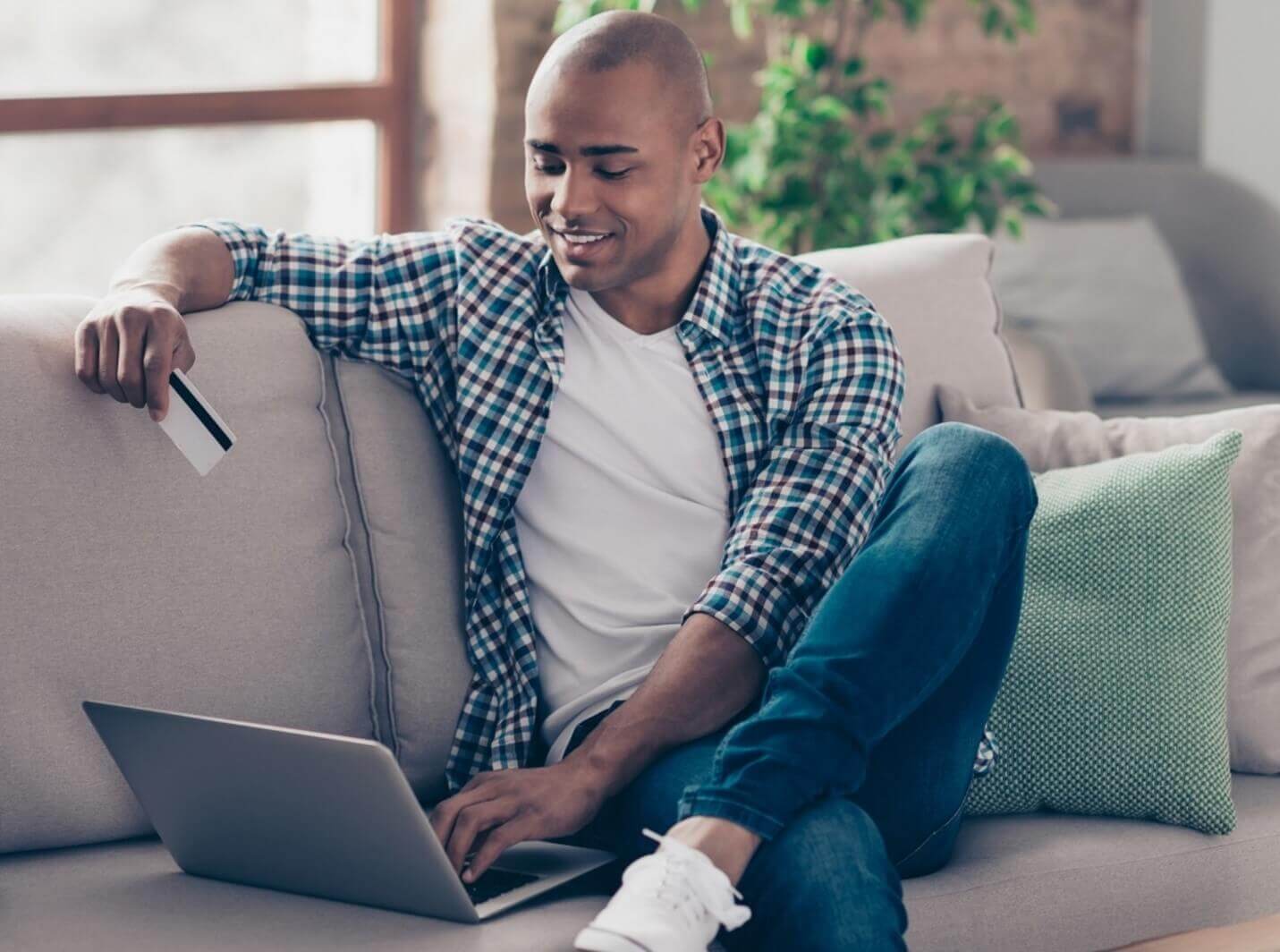 man with laptop