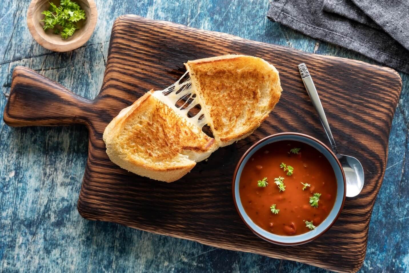 grilled cheese and soup