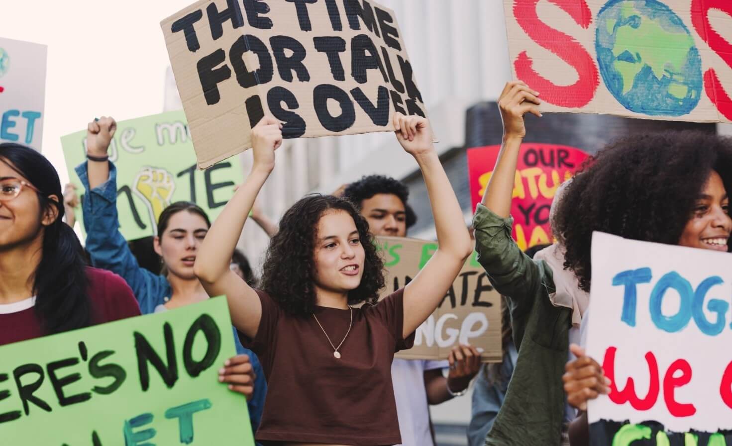 woman protesting 