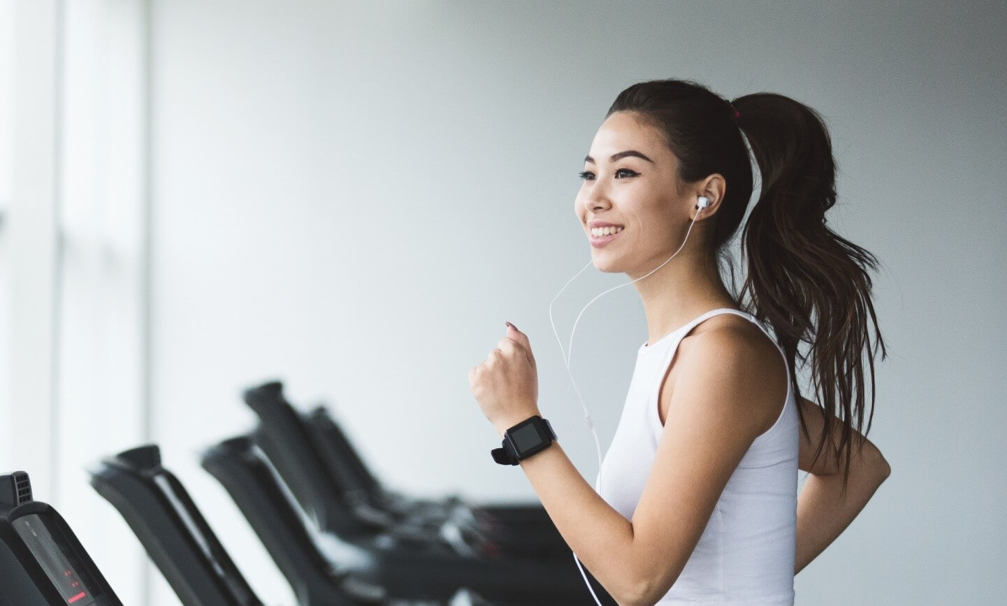 woman on treadmill