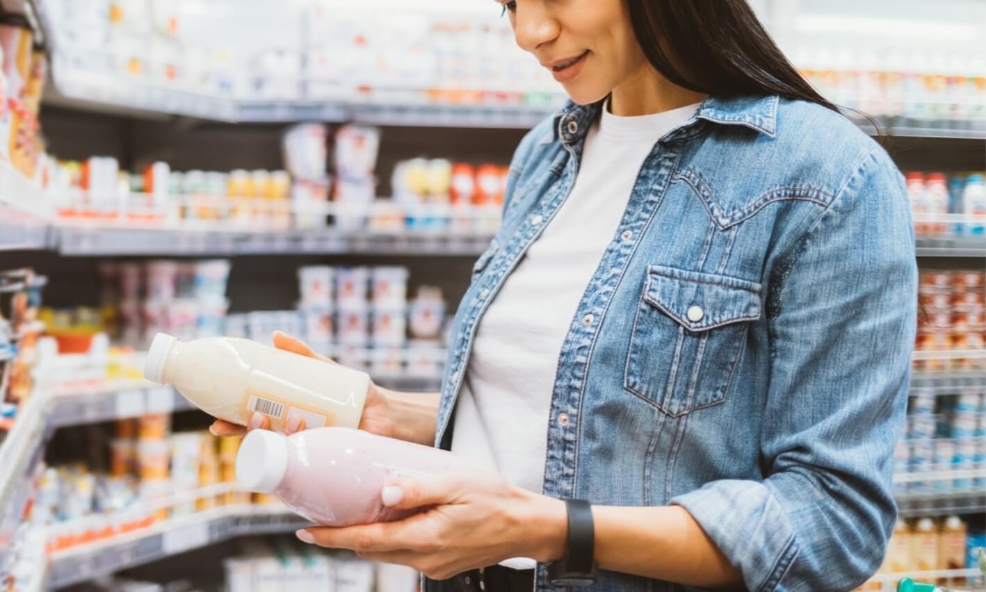 woman shopping in grocery store