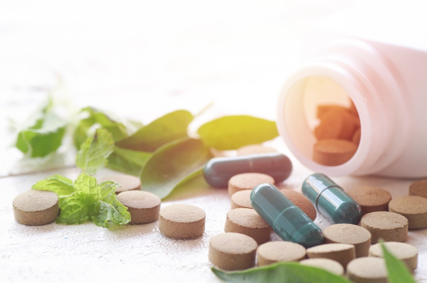 bottle of supplements