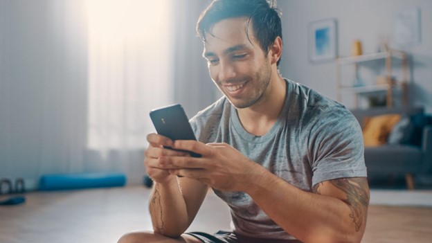 guy on phone