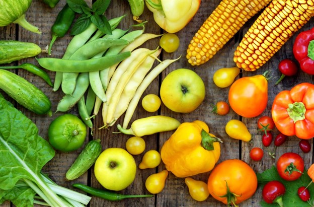 veggies from garden