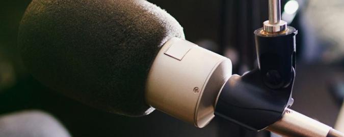 microphone for The Evolution & Future of Bars Podcast with Food Matters Live