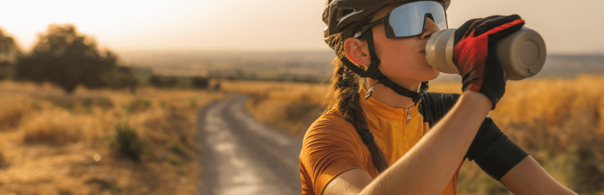 woman biking