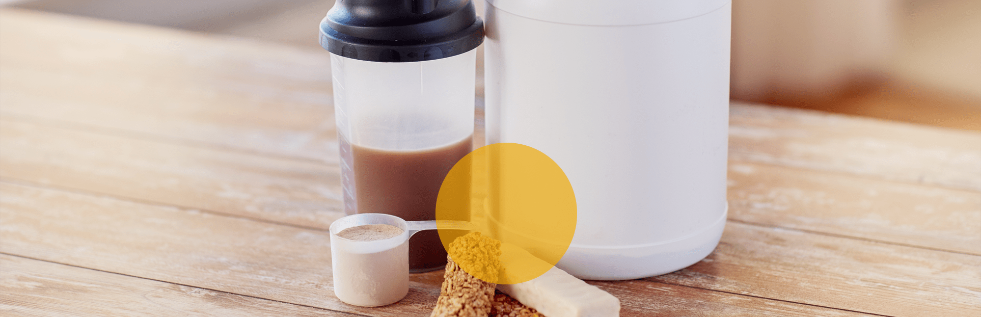 protein drinks, bars and powder