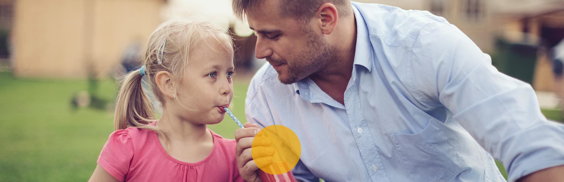 man with child