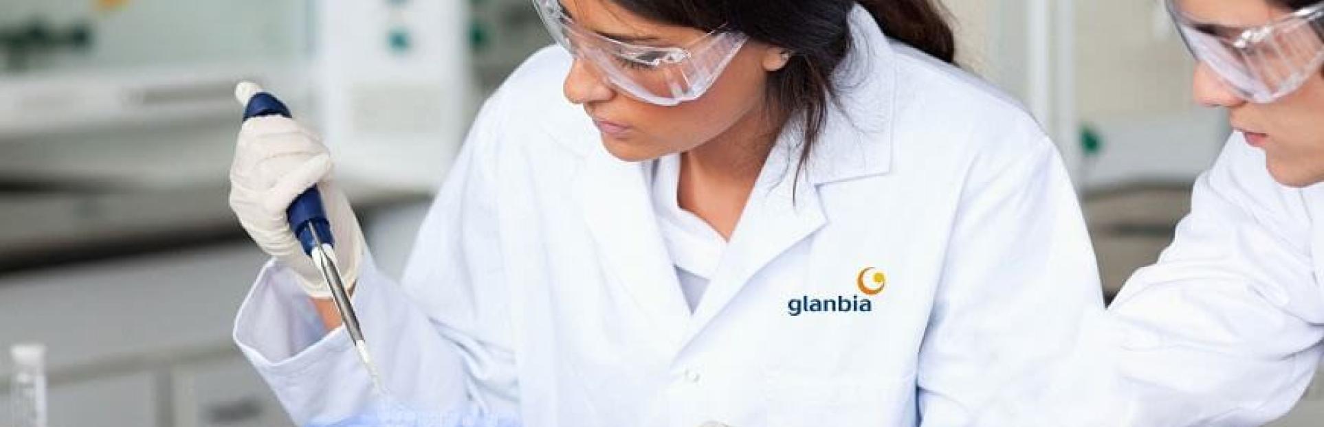 Glanbia woman in a lab