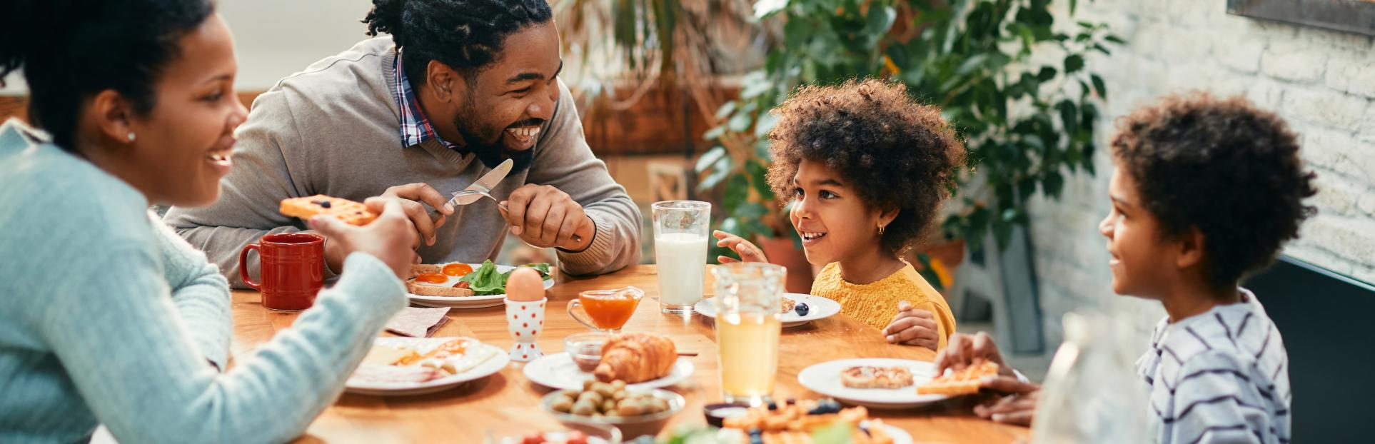 family eating