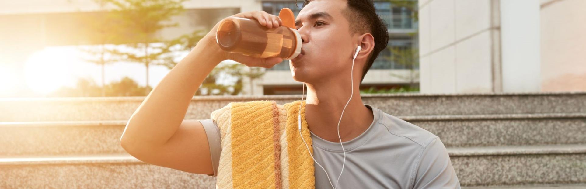 man after workout