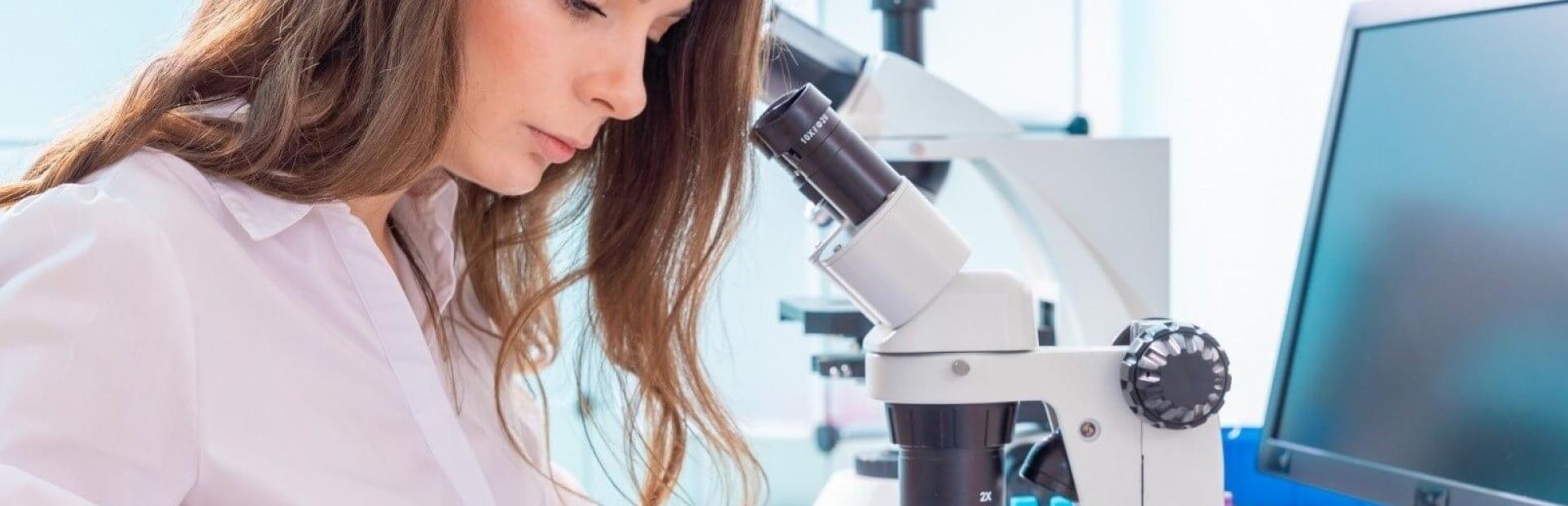 woman in a lab