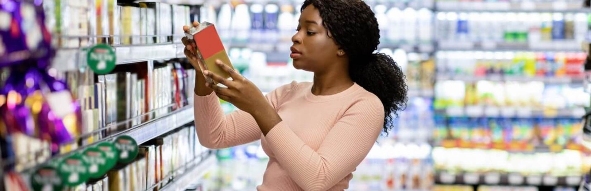 woman in grocery store