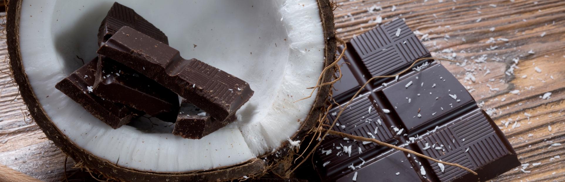 chocolate and coconut