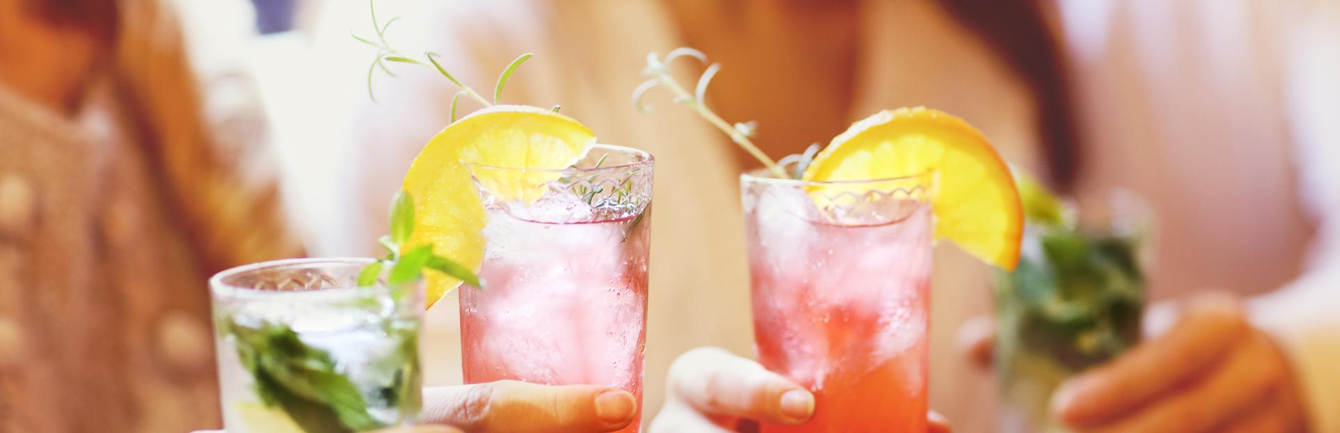 friends with beverages