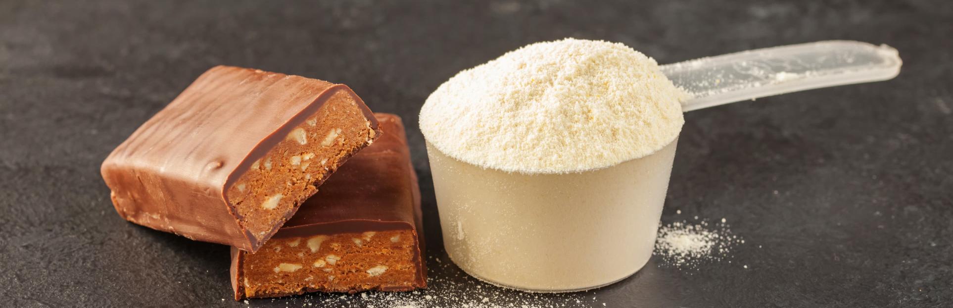 Protein powder and Protein bar