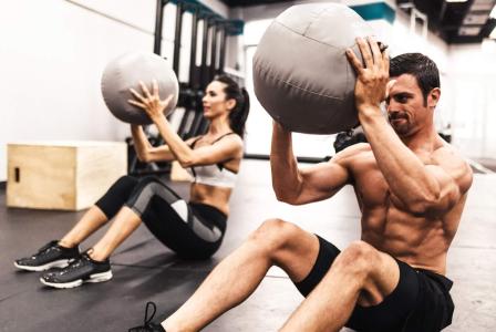 couple working out