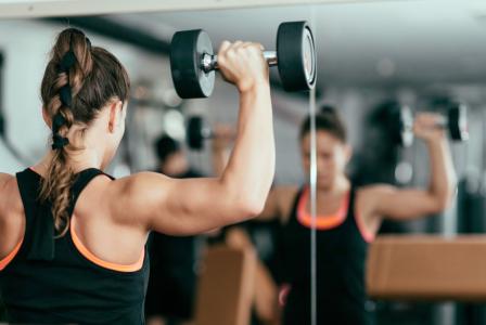 woman at gym