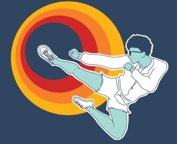 graphic of man jumping