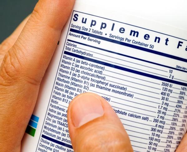 nutrition label