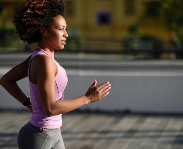 woman running