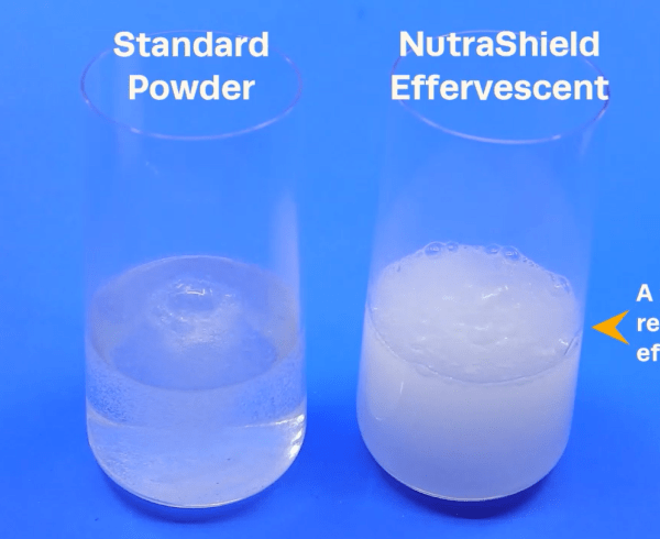 NutraShield™ Effervescent System vs. Standard