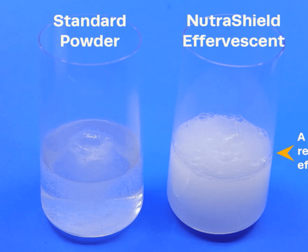 NutraShield™ Effervescent System vs. Standard