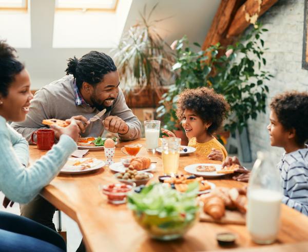 family eating