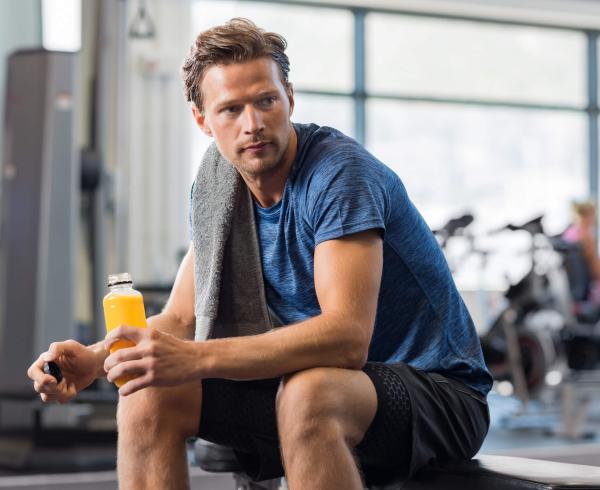 man at gym