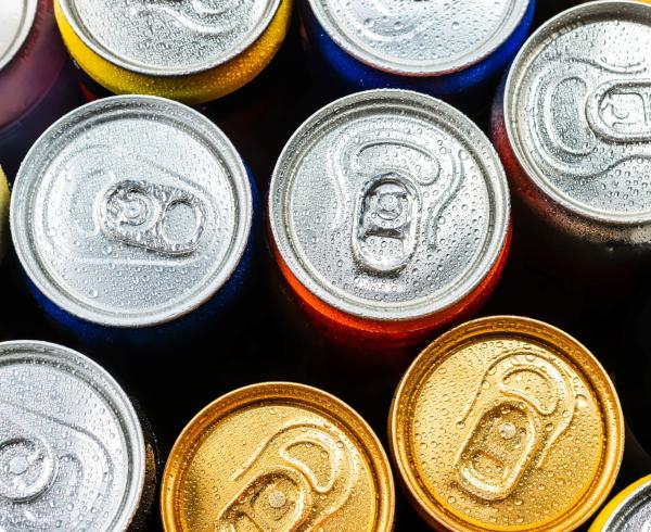 woman drinking energy drink