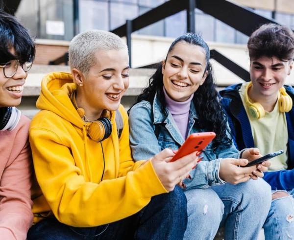 group of teens