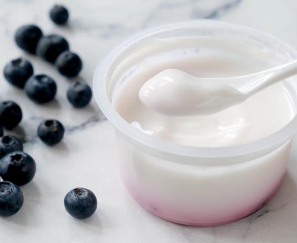 yogurt with spoon making yogurt