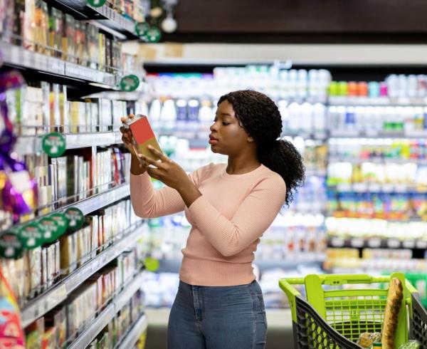 woman in grocery store