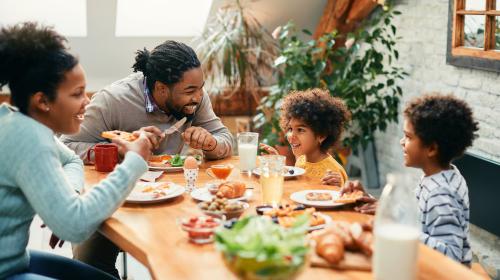 family eating