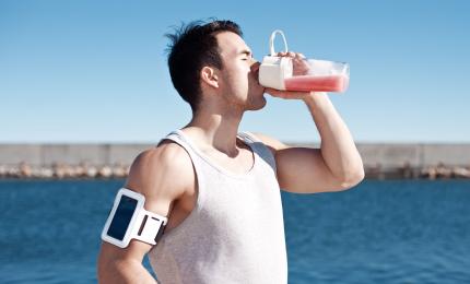 man being active